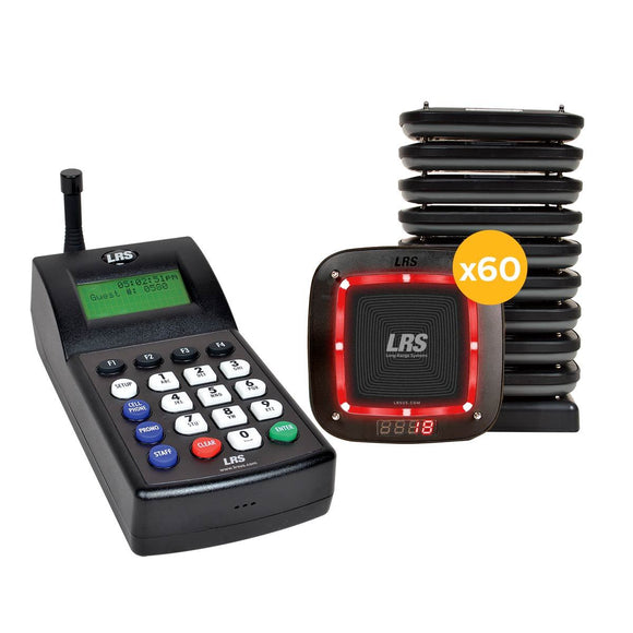 Guest Pager System Kit with 45 Pro Pagers and 7470 Transmitter by Long Range Systems