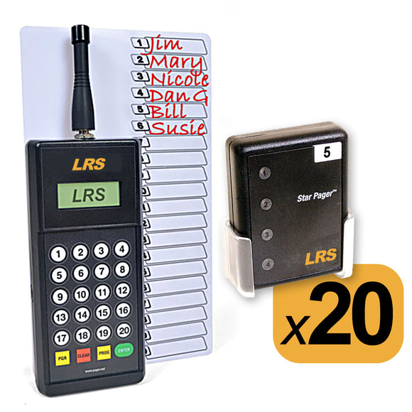 Staff Pager System Kit with 20 Pagers by Long Range Systems